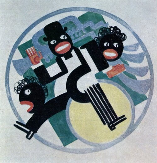 Вадим Меллер - Ескіз декорації до вистави "Алло, на хвилі 477", 1929