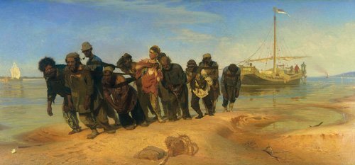 Ілля Рєпін - "Бурлаки на Волге", 1873